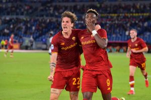 Abraham e Zaniolo AS Roma v Udinese Calcio - Serie A