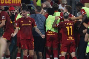 AS Roma v US Sassuolo - Serie A Roma esultanza gol El Shaarawy