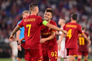 Pellegrini e El Shaarawy AS Roma v CSKA Sofia: Group C - UEFA Europa Conference League