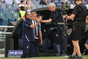 Mourinho, Sarri SS Lazio v AS Roma - Serie A