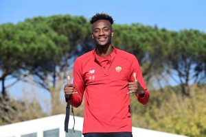 AS Roma allenamento abraham