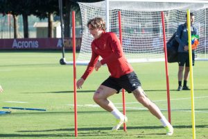 zaniolo AS Roma Training Session