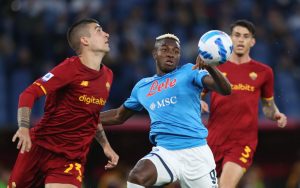 Mancini Osimhen AS Roma v SSC Napoli - Serie A