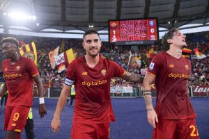 Pellegrini Zaniolo Abraham AS Roma v Empoli FC - Serie A