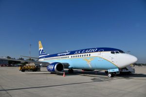 SS Lazio Unveils New Team Airplane