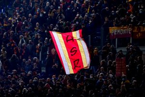 bandiera asr curva tifosi AS Roma v Torino FC - Serie A
