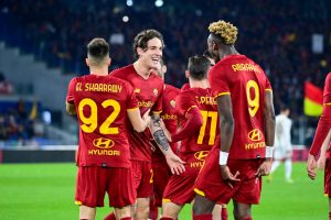 el shaarawy abraham zaniolo gol esultanza AS Roma v Torino FC - Serie A