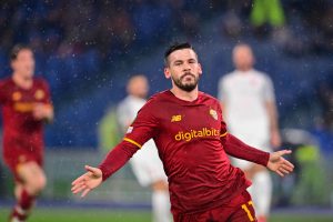 Carles Perez AS Roma v Zorya Lugansk: Group E - UEFA Europa Conference League