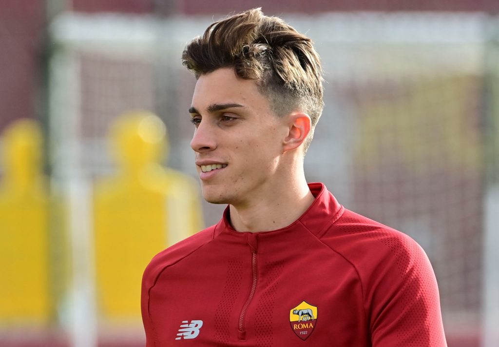 Calafiori AS Roma Training Session