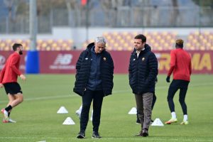 Mourinho Pinto AS Roma Training Session