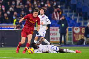 Eldor Shomurodov AS Roma v UC Sampdoria - Serie A