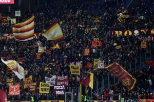 Tifosi AS Roma v FC Internazionale - Serie A