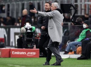 Jose Mourinho AC Milan v AS Roma - Serie A