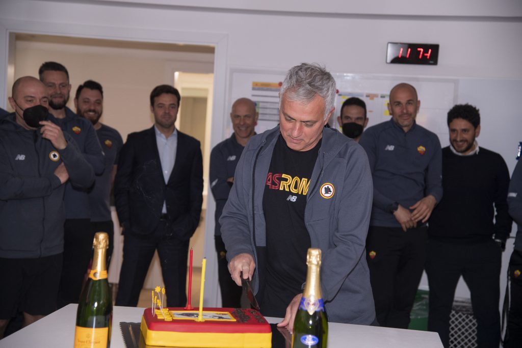 AS Roma Players Celebrate Jose Mourihno's Birthday