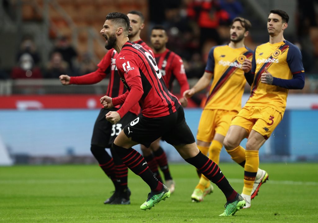 Olivier Giroud AC Milan v AS Roma - Serie A