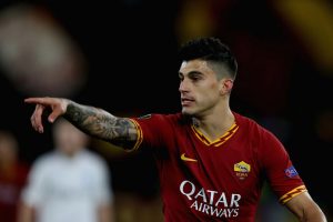 Diego Perotti AS Roma v KAA Gent - UEFA Europa League Round of 32: First Leg