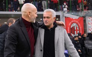 Jose Mourinho Pioli AC Milan v AS Roma - Serie A