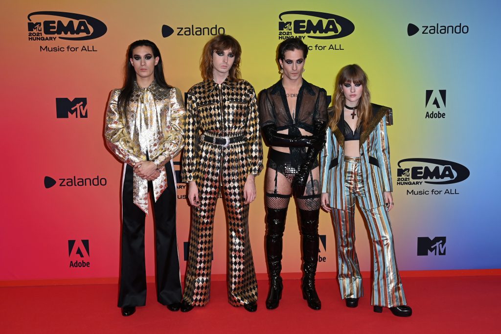 Maneskin MTV EMAs 2021 - Red Carpet Arrivals