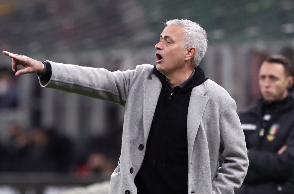 Jose Mourinho AC Milan v AS Roma - Serie A
