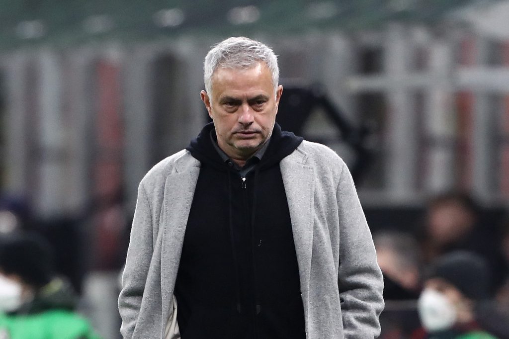 Jose Mourinho AC Milan v AS Roma - Serie A