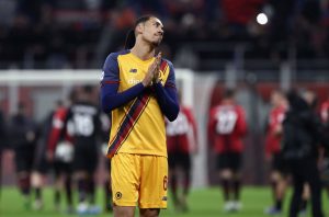 Smalling AC Milan v AS Roma - Serie A