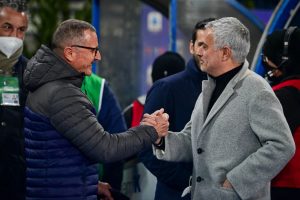 Mourinho AndreazzoliEmpoli FC v AS Roma - Serie A