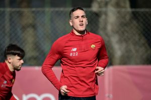 AS Roma allenamento trigoria zaniolo