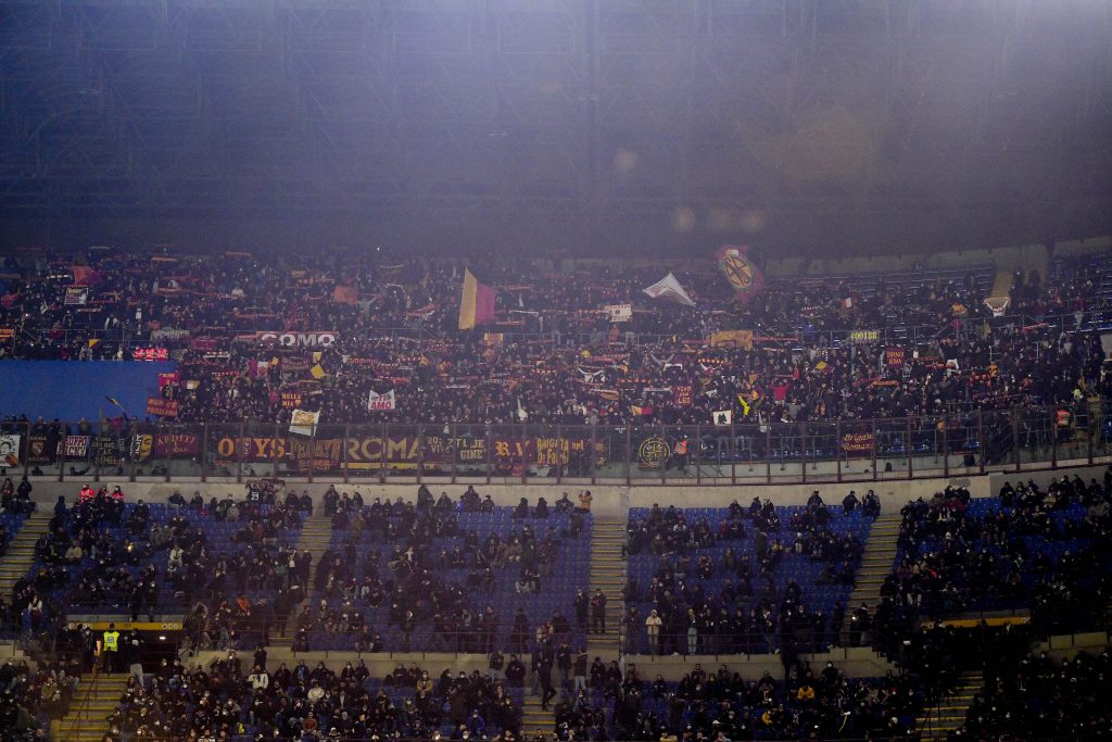 Settore ospiti RomaFC Internazionale v AS Roma - Coppa Italia