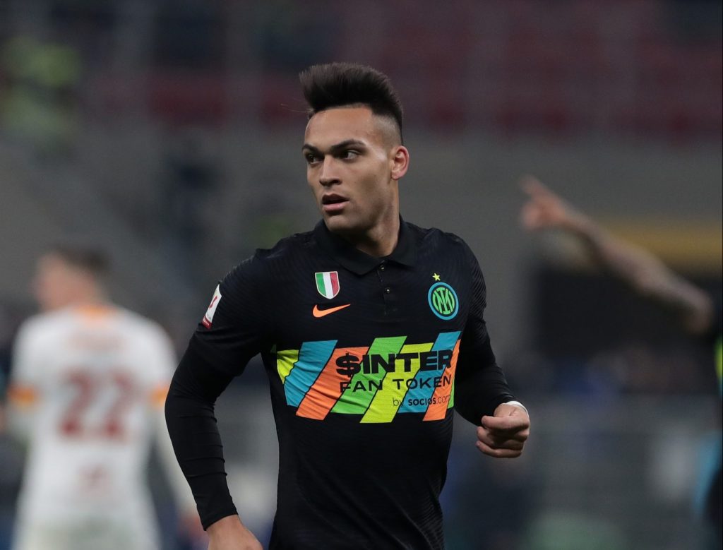Lautaro MartinezFC Internazionale v AS Roma - Coppa Italia