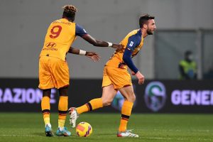 Cristante abraham US Sassuolo v AS Roma - Serie A