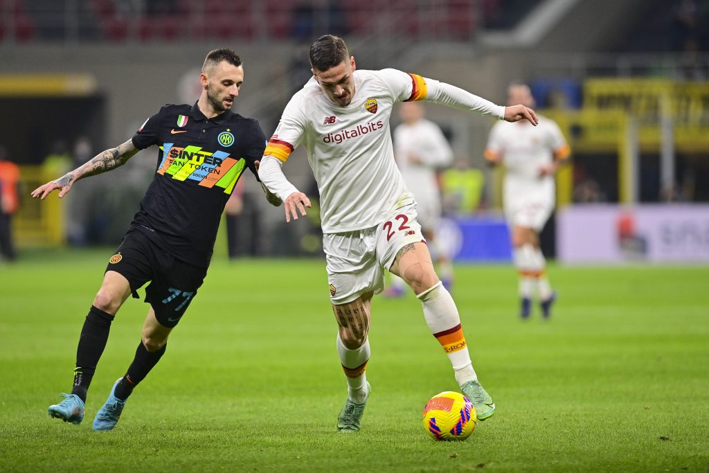Zaniolo BrozovicFC Internazionale v AS Roma - Coppa Italia