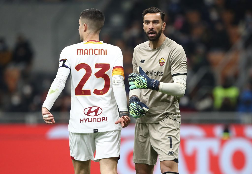 Rui Patricio Mancini FC Internazionale v AS Roma - Coppa Italia