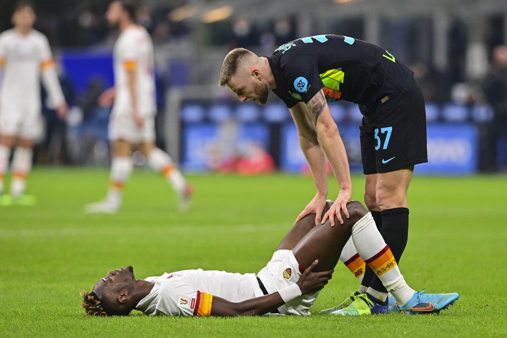 Abraham SkriniarFC Internazionale v AS Roma - Coppa Italia