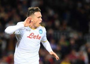 zielinski FC Barcelona v SSC Napoli: Knockout Round Play-Off Leg One - UEFA Europa League