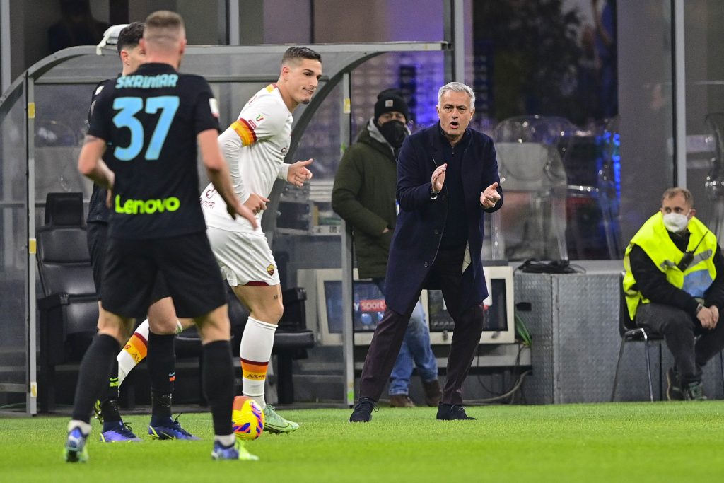 Mourinho FC Internazionale v AS Roma - Coppa Italia