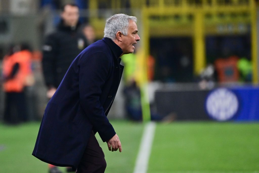 Mourinho FC Internazionale v AS Roma - Coppa Italia