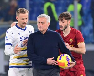 Mourinho Vina BarakAS Roma v Hellas Verona FC - Serie A