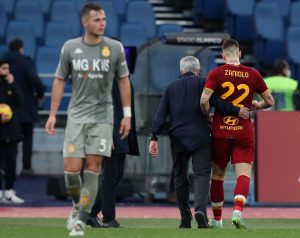 Zaniolo Mourinho AS Roma v Genoa CFC - Serie A