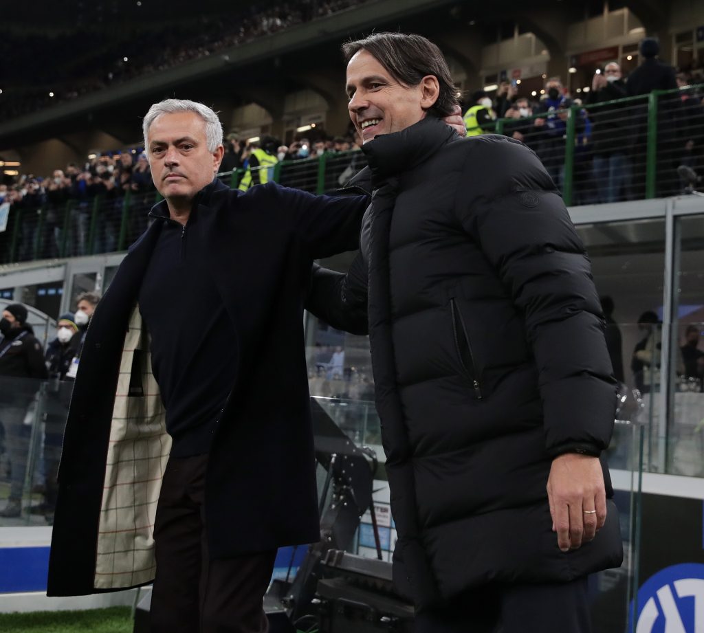 Mourinho InzaghiFC Internazionale v AS Roma - Coppa Italia