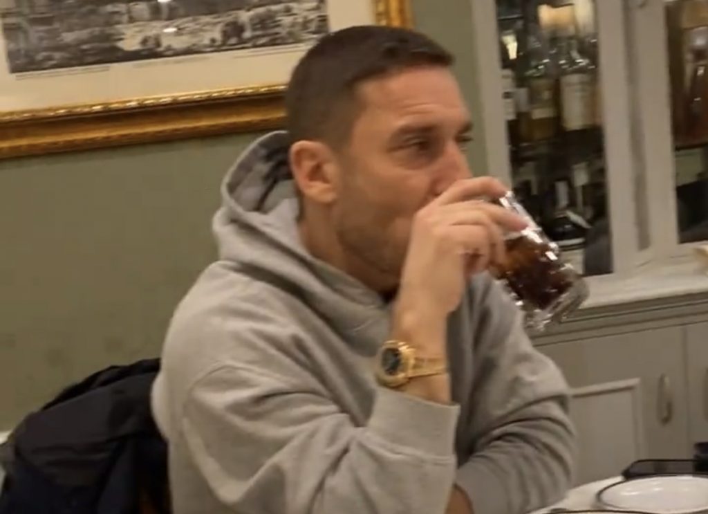 totti ilary cena