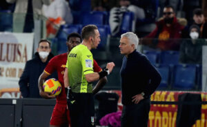 Mourinho Pairetto AS Roma v Hellas Verona FC - Serie A