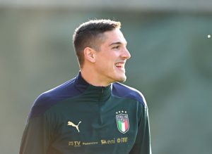 zaniolo italia allenamento