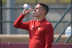Zaniolo AS Roma Training Session