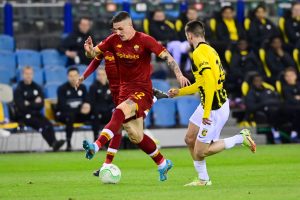 Nicolo Zaniolo Vitesse v AS Roma: Round of 16 Leg One - UEFA Europa Conference League