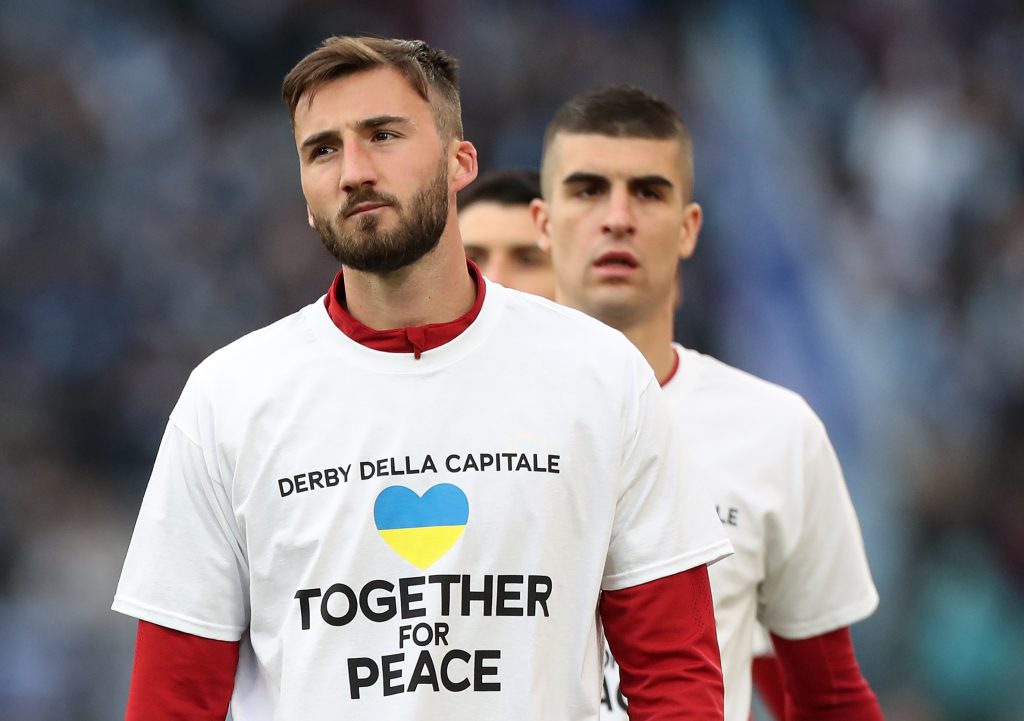 Cristante Mancini AS Roma v SS Lazio - Serie A