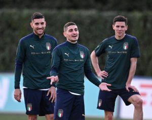 italia allenamento coverciano pellegrini verratti pessina