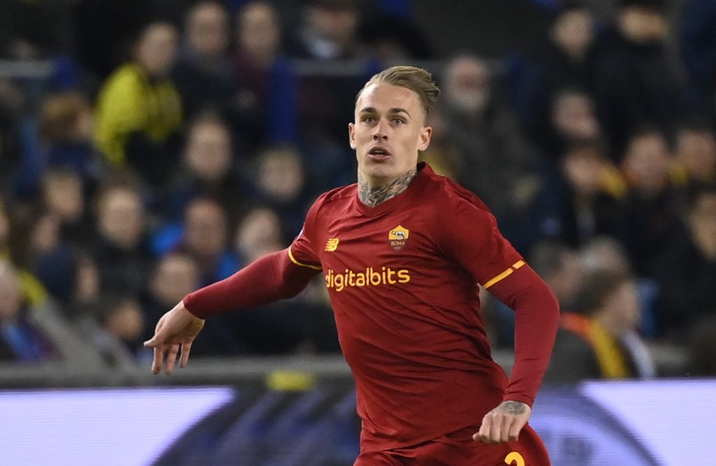 Rick Karsdorp Vitesse v AS Roma: Round of 16 Leg One - UEFA Europa Conference League