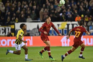 Marash Kumbulla Vitesse v AS Roma: Round of 16 Leg One - UEFA Europa Conference League