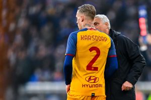 Mourinho Karsdorp UC Sampdoria v AS Roma - Serie A