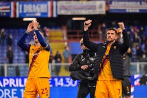 Mancini Pellegrini UC Sampdoria v AS Roma - Serie A